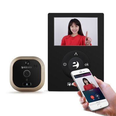

Eques Wi-Fi Doorbell Camera Digital Peephole Viewer