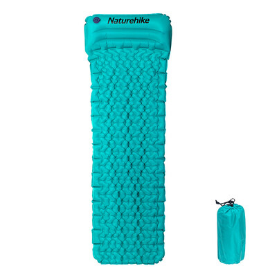 

Inflatable Pad Camping Inflating Ground Mattress Backpacking Hiking Climbing Lightweight Sleeping Pad Built-in Pillow
