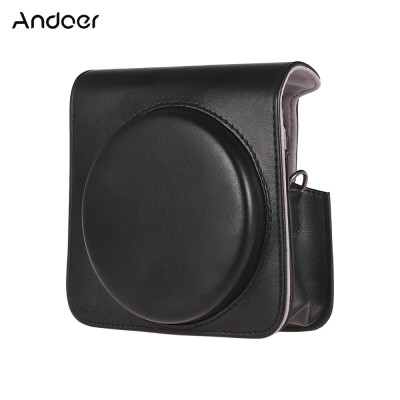 

Andoer Protective Case PU Leather Bag with Adjustable Strap for Fujifilm Instax Square SQ6 Instant Film Camera Brown