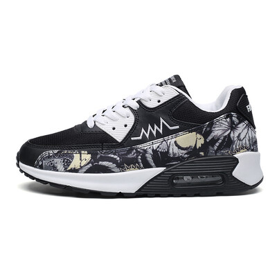 

Men Sneakers Fashion Graffiti Casual Shoes for Men four seasons Mesh&Fur Outdoor Flats Lace Up Mans Footwear