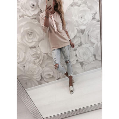 

Womens Hoodies Printed Hoodie Frenchterry Sweatshirts Pullover Hooded Tops