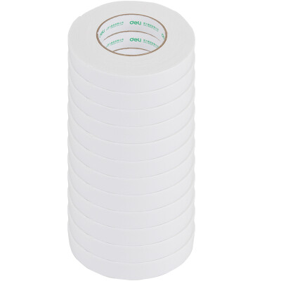 

Deli) 30412 EVA foam double-sided tape strong high viscosity 2.5mm * 24mm * 5y (white) (12 rolls / bag