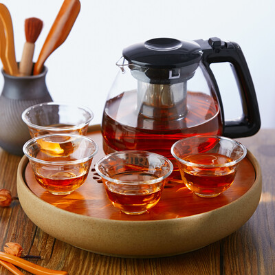 

Jingdong supermarket] green apple glass cup teapot 5 sets of teapot * 1 + cup * 4 R390 + Y2011 / L5