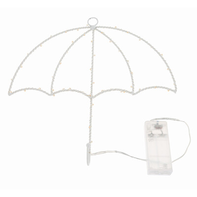 

Chic Umbrella Shape Wall Hanger Lamp Copper Wire Decoration Light