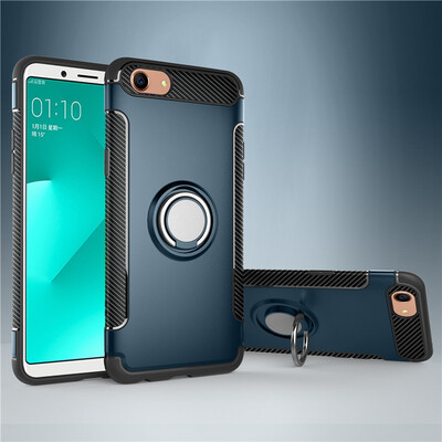 

Fivice OPPO A83A1 case PC metal ring shell magnetic car bracket TPU phone case