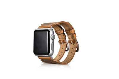 

Brown Coffee Retro Genuine Leather Watch Strap for Apple Watch Band Metal Buckle Bracelet for iWatch Wristband 38mm