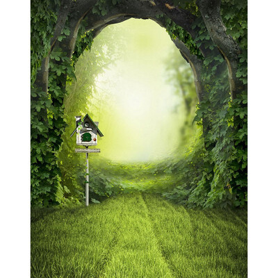 

Green Cave Photo Backdrop 57FT Vinyl Fabric Cloth Digital Printing Background s-2336