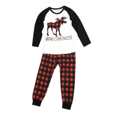 

US Toddler Kids Christmas Cotton Elk Tops ShirtPant Legging Outfit Clothes 2Pcs