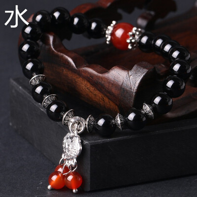 

Natural jewelry five lines transfer pearl sands blue sand stone womens bracelet red agate bracelet