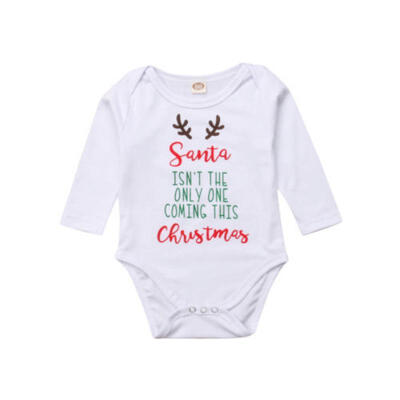 

XMAS Newborn Kids Baby Boys Girl Deer Cotton Tops Romper Bodysuit Outfit Clothes