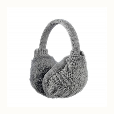 

Winter adjustable knit earmuffs&artificial furry outdoor ear protection warm cover