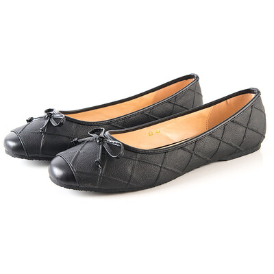 

Womens Comfort Cap Toe Soft Low Cut Driving Go Easy Slip On Ballet Flats Shoes With Bows