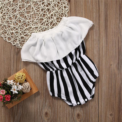 

US Stock Newborn Baby Girl Romper Jumpsuit Bodysuit Cotton Summer Clothes Outfit