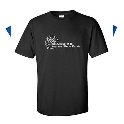 

Assume That I Know Karate Adult Humor Novelty Funny T Shirt