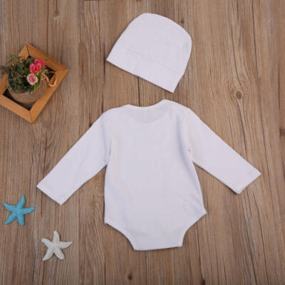 

Infant Newborn Baby Boy Spring RomperHat Bodysuit Jumpsui Clothes Outfits Set