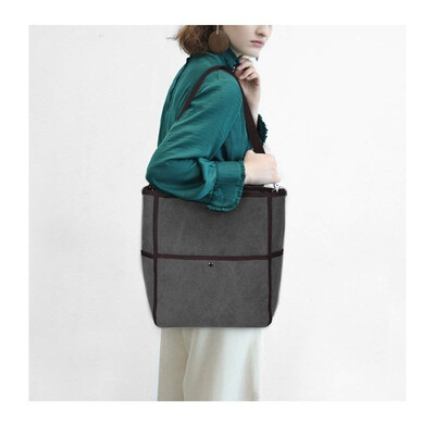 

New trend in 2018Womens canvas shoulder bag casual handbag portable Messenger bag bucket bag