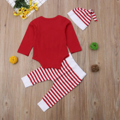 

UK Stock Newborn Infant Baby Boy Girls Christmas Romper Clothes Outfit Playsuit