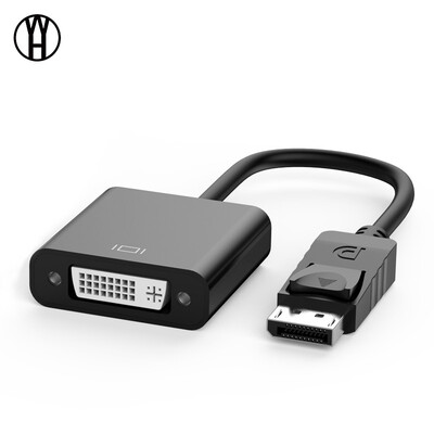

WH 1080P DP to DVI Adapter DisplayPort Display Port to DVI Cable Adapter Converter Male to Female for Monitor Projector Displays