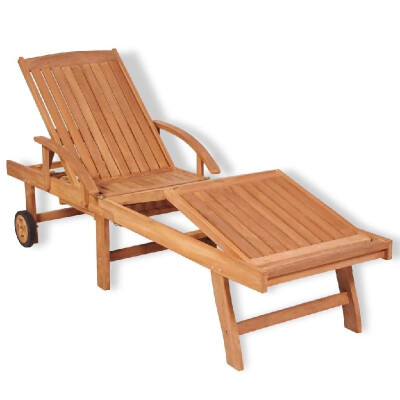 

Teak 5-Position Sun Lounger 768"x234"x138"