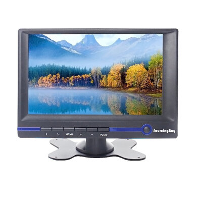 

Sourcingbay 7-дюймовый HD TFT LCD монитор 800x480 16: 9 Встроенный динамик с HDMI / VGA / AV Аудио вход для автомобиля / компьютера / мини-ПК