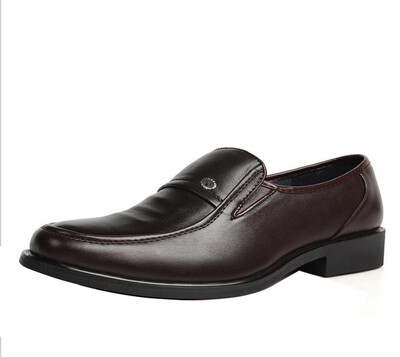 

Men Leather Loafers Driving Shoes Retro Business Formal Oxford Slip On Moccasin
