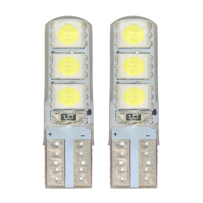 

T10 5050 6SMD DC 12V Auto Automobile Width Light Car License Light Reading Lamps White Light 2PCS
