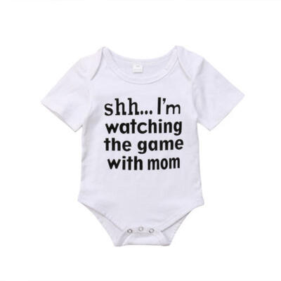 

Baby Girl Boy Kid Short Sleeve Romper Jumpsuit Bodysuit Casual Cotton Clothes