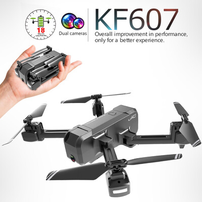 

KF607 Wifi FPV Drone with Camera 4K Foldable Optical Flow Positioning Altitude Hold MV editing RC Quadcopter with 2 Batteries