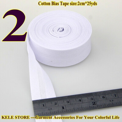 

Cotton bias tape bias binding fold tape size 20mm2cm 34" 25yds various color solid color DIY handmade sewing material