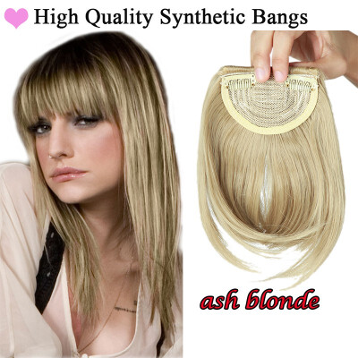 

Lady Natural Hair Extension Clip In Front Hair Bangs Fringe human Straight Hair Front Hair Extensions