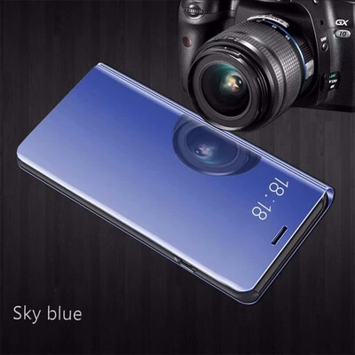

Goowiiz Phone Case For Iphone XXsXs MaxXR Luxury Slim Mirror Flip Shell Stand Leather Smart Cover