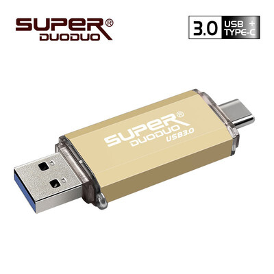 

Hotsale fashion OTG USB Flash Drive Usb 30 Pen Drive 128GB Type C Micro Usb Stick 16GB 32GB 64GB Pendrive for Type-C Device