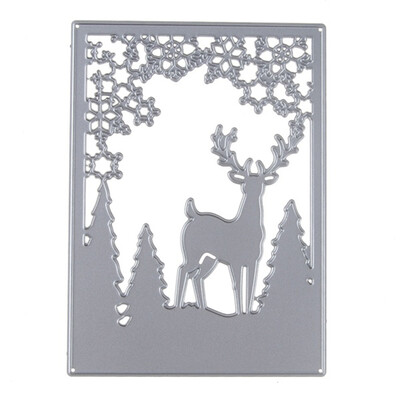 

UpperX Merry Chrismas Tree Deer scrapbooking DIY Sharp Metal Carbon steel cutting die Book photo album art card Dies Cut