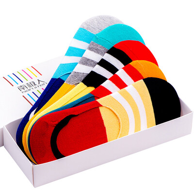 

Supermarket Jingdong Antarctic socks male sports socks off anti-ship socks male socks men&39s cotton socks 5 pairs blending Gift Box NJRYXW invisible socks male invisible socks bright stripes - Size