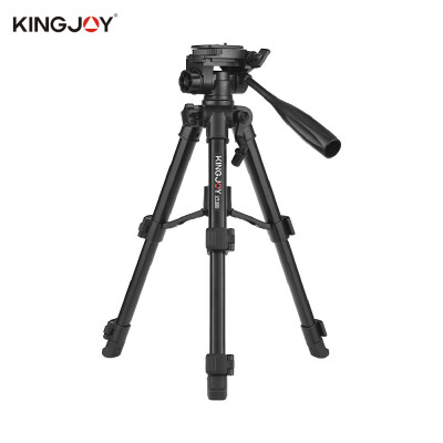 

Kingjoy VT-860 56 Inch 4 Section Aluminum Alloy Professional Camera Tripod for Photography Video Shooting Support DSLR SLR Camcord