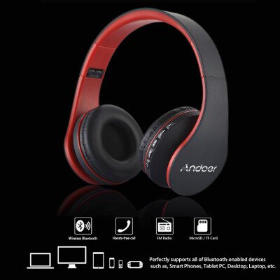 

Andoer LH-811 Stereo Bluetooth Headset 4 in 1 Multifunctional Wireless Stereo Bluetooth 41 EDR Headphone & Wired Earphone with