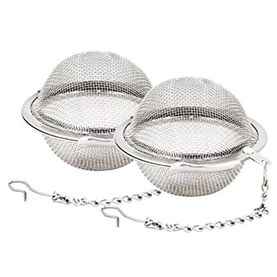 

UpperX 2pcs Stainless Steel Mesh Tea Ball 21 Inch Tea Infuser Strainers Tea Strainer Filters Tea Interval Diffuser for Tea