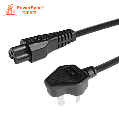 

Baoer Xingke Lenovo ASUS Dell HP notebook adapter power cord three holes plum head Mickey mouse tail elbow black 15 m MPMC0015