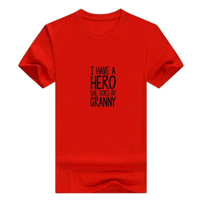 

Baby Gifts For All I Have a Hero She Goes by Nanny Infant Mens T-Shirt