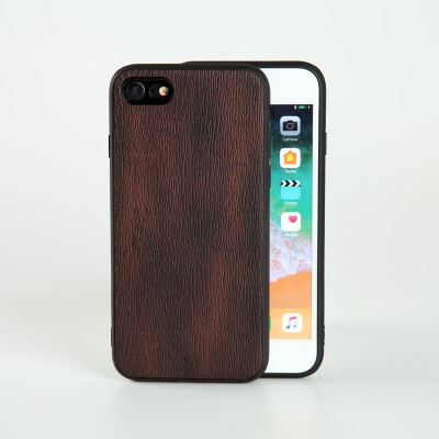 

Packages Cases For iPhone 6 6S 7 8 Plus X Xr Xs Max Case PU Leather Wood texture Soft TPU Silicone Shell Case PU Leather Wood text