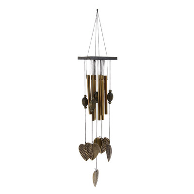 

UpperX Placed Fortune Blessing Birthday Stabilize House- Love Heart Outdoor Living Yard Garden Decor Wind Chimes
