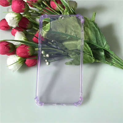 

Soft Silicone For iphone Xs XR max TPU Cover Anti-knock transparent Four Angle Prevention Phone Cases