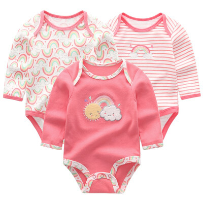 

2018 Newest Babywear Baby Girl Clothes 0-12M Bodysuit For Babies Jumpsuit Summer Autumn Baby Boy Clothes Long Sleeve Newborn