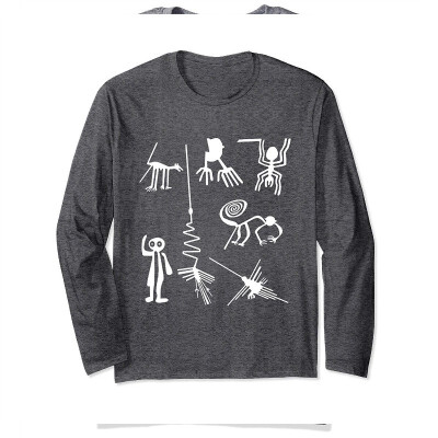 

Ancient Nazca Lines Aliens UFO Long Sleeve T-shirt