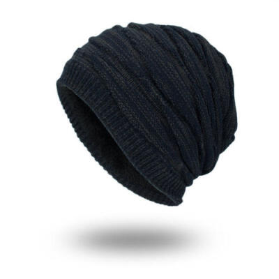 

Men Unisex Knitted Warm Winter Oversized Slouch Beanie Hat Cap Skateboard Casual