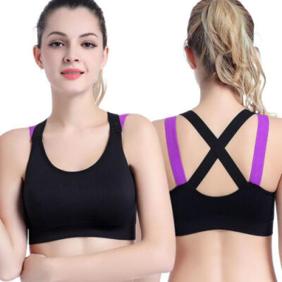 

Women Sports Bra Fitness Yoga Tank Top Stretch Workout Seamless Racerback Padded