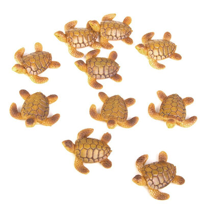 

UpperX 10Pcs Doll House Miniature Bonsai Fairytale Garden Landscape Crafts Sea Turtle Decoration