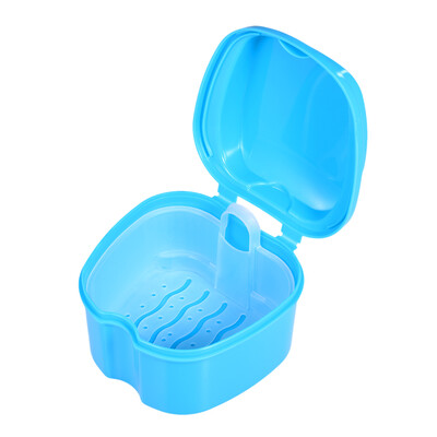 

Denture Bath Box Case Dental False Teeth Storage Box Cleaning Container Rinsing Basket Retainer Appliance Holder Tray