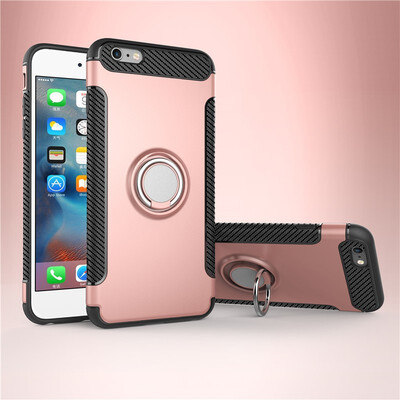 

Fivice iphone 6 plus6s plus case PC metal ring shell magnetic car bracket TPU phone case