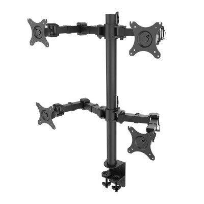 

FLEXIMOUNTS D1Q Full Motion Quad Monitor Arm Desk Mounts LCD Stand Fits 10-27" Asus Acer AOC LCD Computer Monitor